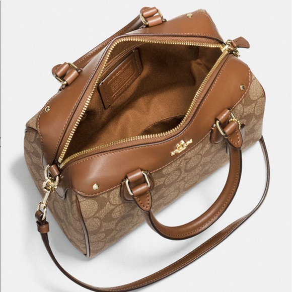 COACH MINI BENNETT SATCHEL, SIGNATURE BROWN - Picture 2 of 12